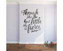 Though she be but little she is fierce - Shakespeare Quotes Wall Decal Motivational Vinyl Art Stickers Though she be but little she is fierce - Shakespeare Quotes Wall Decal Motivational Vinyl Art Stickers